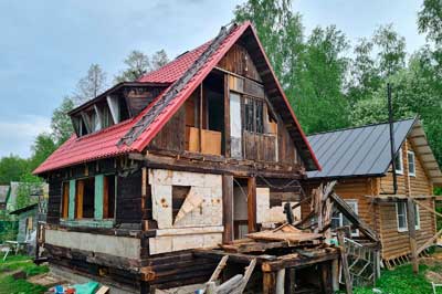 Демонтаж дачного дома во Всеволожском районе